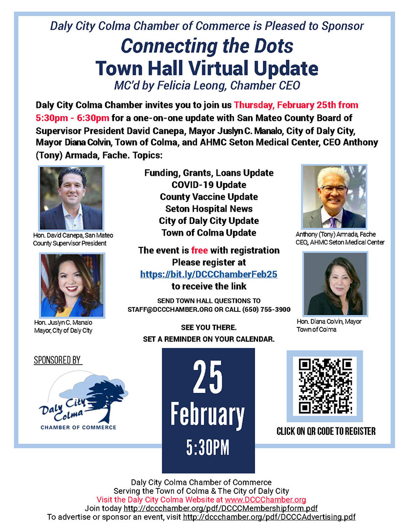 San Mateo County Supervisor President David Canepa. Topics include Small Business Loans, COVID-19 and County VaccineUpdates,